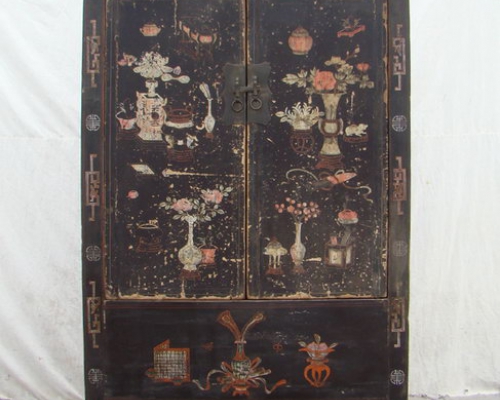 黑五彩大柜工厂|Black multicolored big cabinet