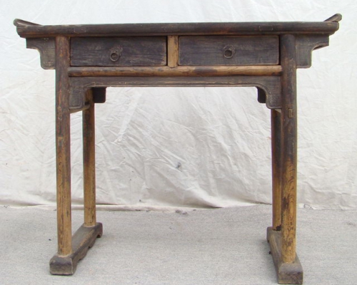 翘头二抽桌|chinese antique table