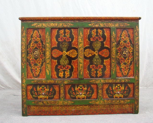 三抽二门藏柜|Tibetan cabinet