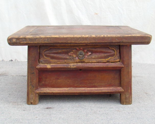 单抽坑桌|Chinese antique kang table