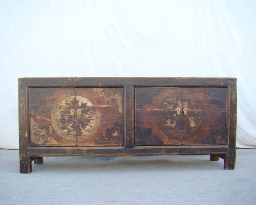 四门描彩面柜|chinese antique cabinet