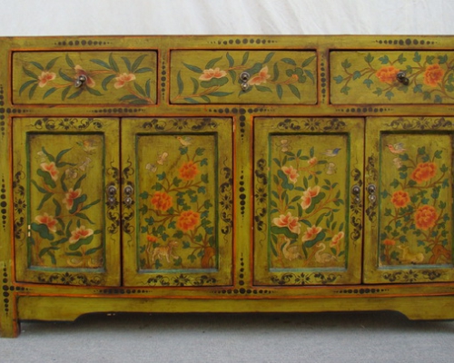 三抽四门藏柜|tibetan cabinet