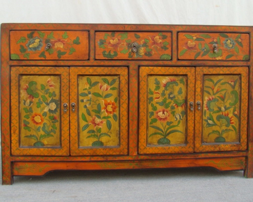 三抽四门藏柜|tibetan cabinet