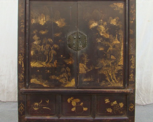 黑描金中柜|cabinet