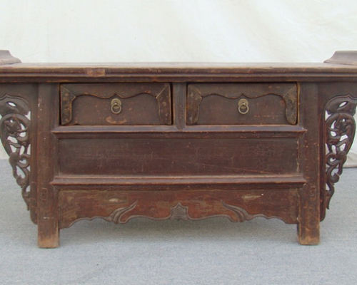 翘头二抽桌|table
