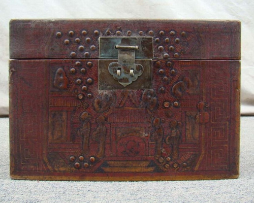 黄描金盒子|box