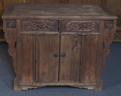 雕花二抽二门柜高碑店|cabinet with two drawers & two doors