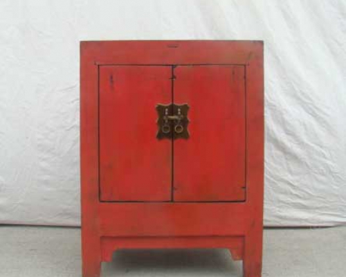红漆小柜工厂|red small cabinet