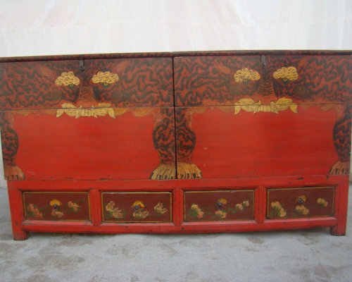 家具老虎木箱|Print Wooden trunk