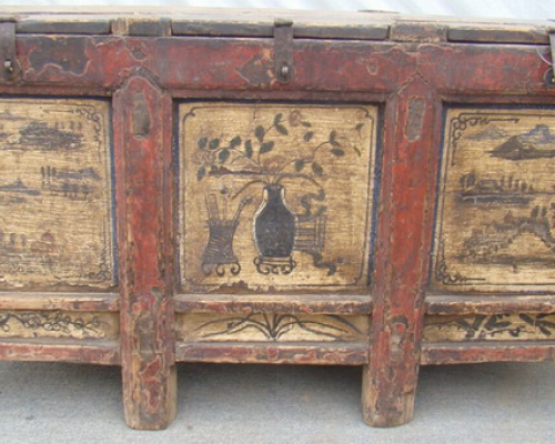 老家具小面柜|antique painted cabinet