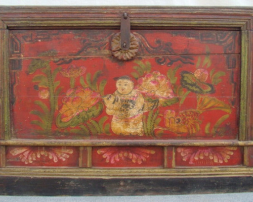 描彩大箱工厂|painted trunk