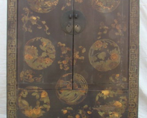 高碑店五彩大柜|vintage cabinet W/ 2 doors