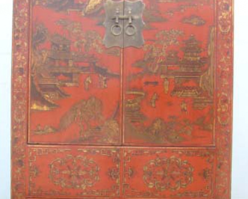 红描金大柜