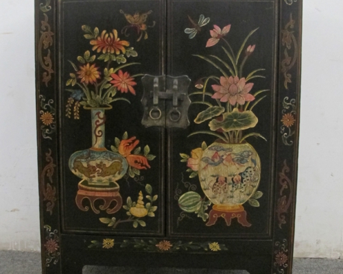 黑描彩小柜工厂