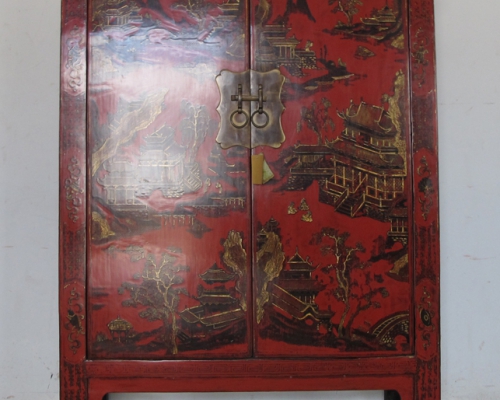 红描金通门大柜