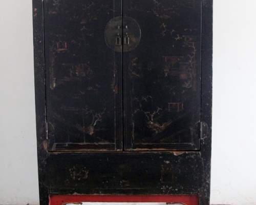 黑描金大柜