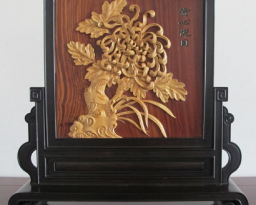 菊花插屏