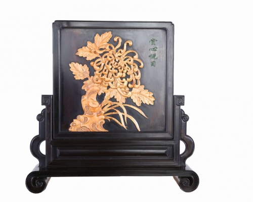 菊花插屏