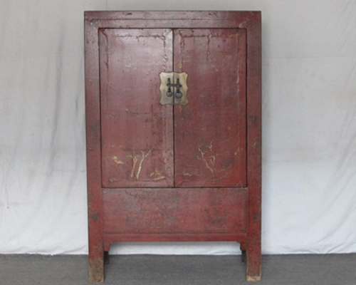 红漆描金大柜