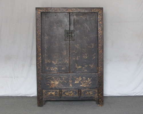 黑漆描金大柜
