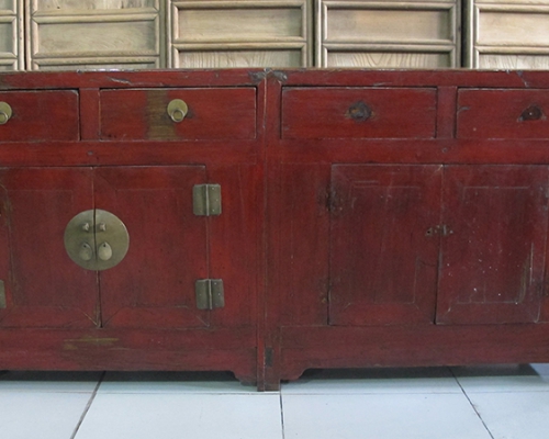 四抽四门柜