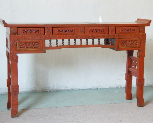 红雕花供台|long table