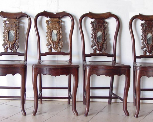 西式靠背椅|chair