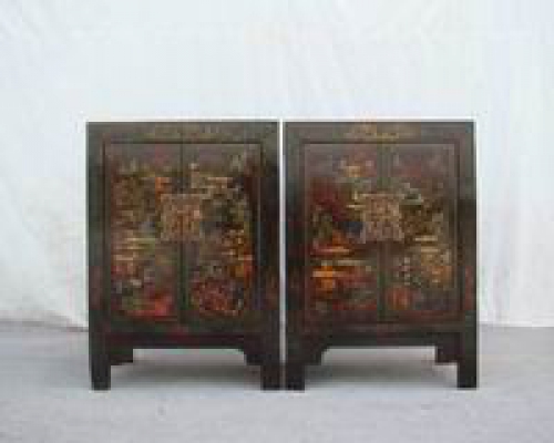 二门五彩柜|Color-painted twin cabinet