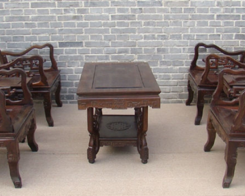 茶桌带椅凳|table and chair