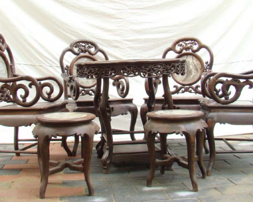 桌椅七件套|table and chair a set of seven