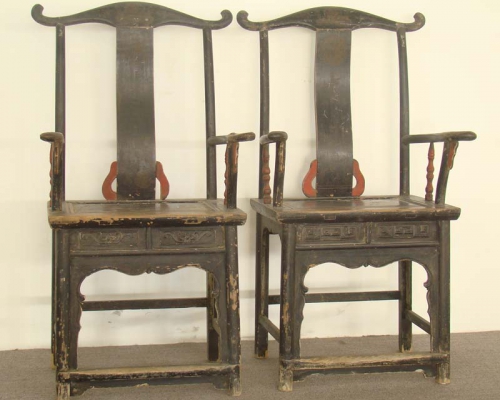 四出头官帽椅|Four exposed chairs