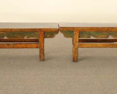 描彩长凳|Depict a color bench