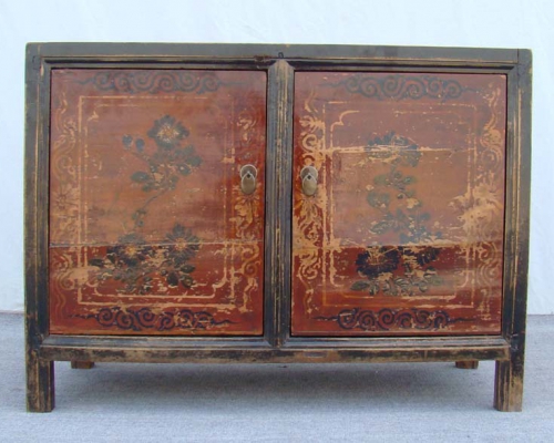 描彩二门柜高碑店|Color-painted cabinet w/ 2 doors