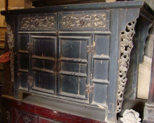 二抽二门雕花柜|Carved cabinet with two drawers and two doors