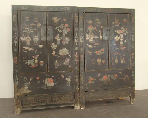 黑五彩大柜|Black multicolored big cabinet