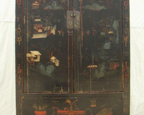 黑五彩大柜工厂|Black multicolored big cabinet