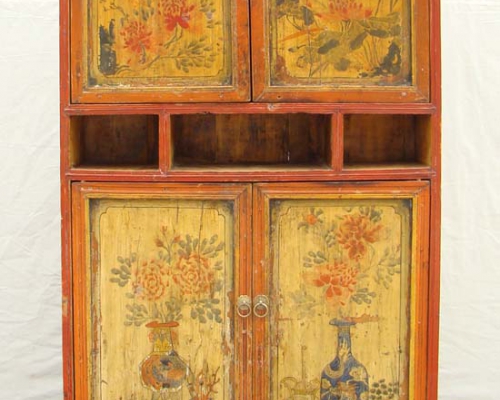 高碑店四门五彩柜|multicolored big cabinet
