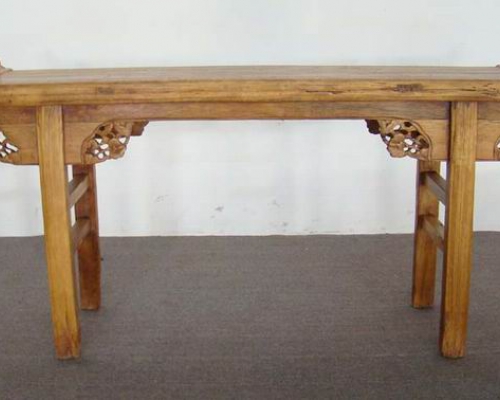 雕花翘头条几|carving stand
