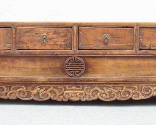 雕花四抽被格lower cabinet