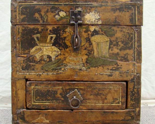 描彩小货箱|painted trunk