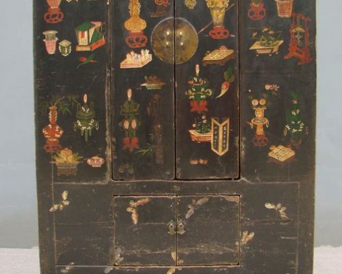 黑五彩大柜工厂|Black multicolored big cabinet