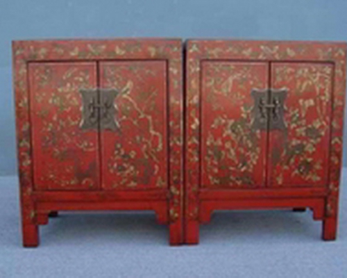 红描金小柜|Red &gilt small cabinet