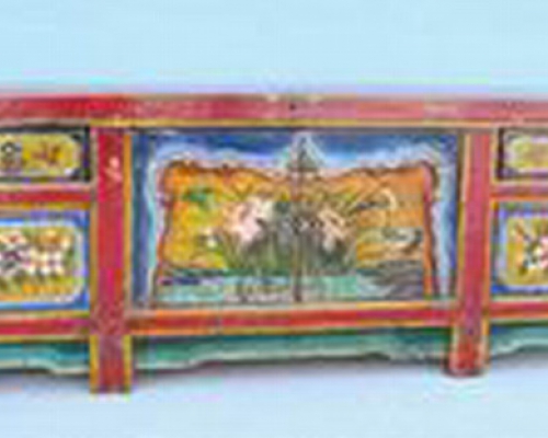 描彩四抽二门地柜高碑店painted lower cabinet