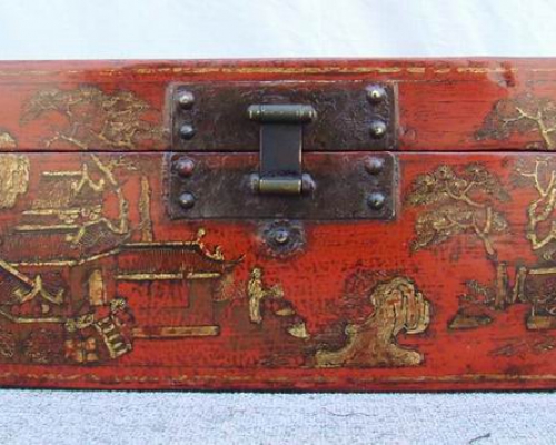 描金箱|gold gilt trunk
