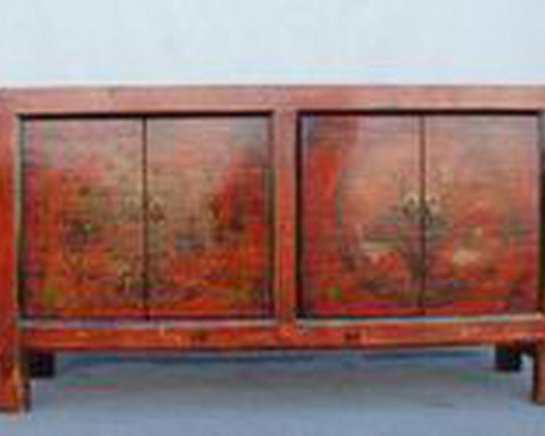 描彩连柜|painted cabinet