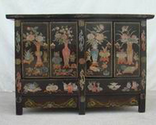 描彩连体柜|painted lower cabinet