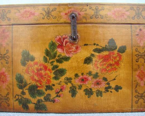 描彩箱|painted small trunk