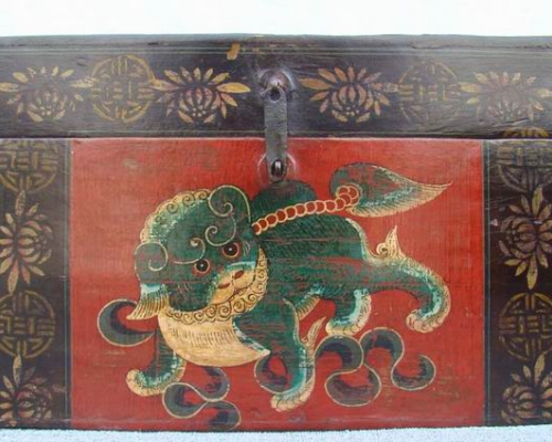 描彩箱|painted small trunk
