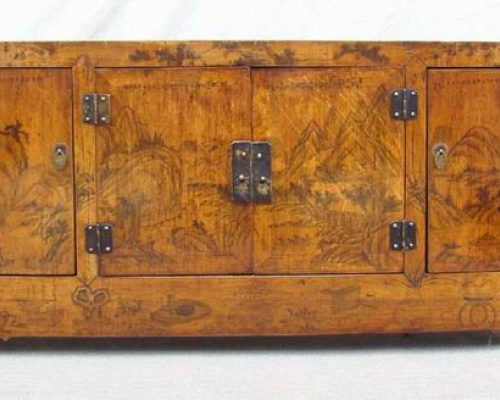 描彩四门地柜|lower cabinet