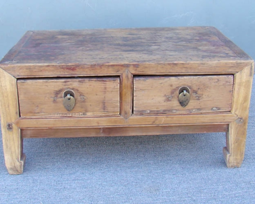 二抽炕桌|kang table with two drawers
